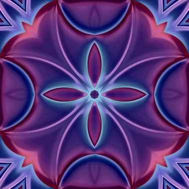 Benzersiz mandala, Oriental yuvarlak desen, mistik motifi, egzotik arka plan. Fantastik fraktal tasarım, geometrik doku parlayan renkli dijital sanat.