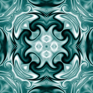 Benzersiz mandala, Oriental yuvarlak desen, mistik motifi, egzotik arka plan. Fantastik fraktal tasarım, geometrik doku parlayan renkli dijital sanat.