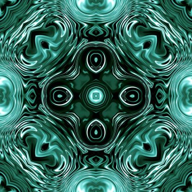 Benzersiz mandala, Oriental yuvarlak desen, mistik motifi, egzotik arka plan. Fantastik fraktal tasarım, geometrik doku parlayan renkli dijital sanat.