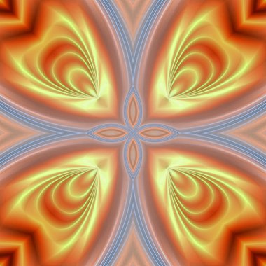 Benzersiz mandala, Oriental yuvarlak desen, mistik motifi, egzotik arka plan. Fantastik fraktal tasarım, geometrik doku parlayan renkli dijital sanat.