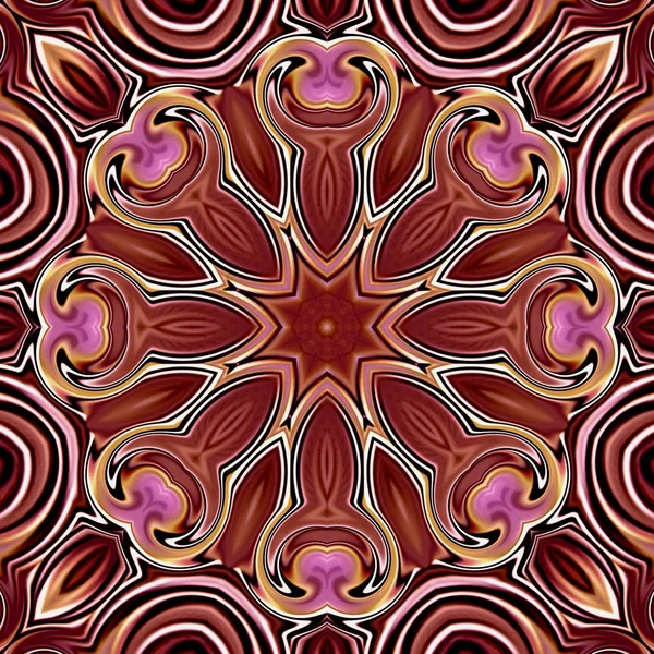 Unieke Mandala Oriental Ronde Patroon Mystieke Motif Abstracte Exotische Achtergrond — Stockfoto