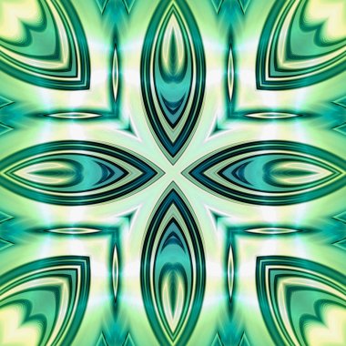 Benzersiz mandala, Oriental yuvarlak desen, mistik motifi, egzotik arka plan. Fantastik fraktal tasarım, geometrik doku parlayan renkli dijital sanat.