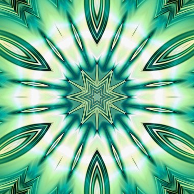 Benzersiz mandala, Oriental yuvarlak desen, mistik motifi, egzotik arka plan. Fantastik fraktal tasarım, geometrik doku parlayan renkli dijital sanat.