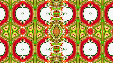 Benzersiz mandala, Oriental yuvarlak desen, mistik motifi, egzotik arka plan. Fantastik fraktal tasarım, geometrik doku parlayan renkli dijital sanat.