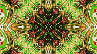 Benzersiz mandala, Oriental yuvarlak desen, mistik motifi, egzotik arka plan. Fantastik fraktal tasarım, geometrik doku parlayan renkli dijital sanat.