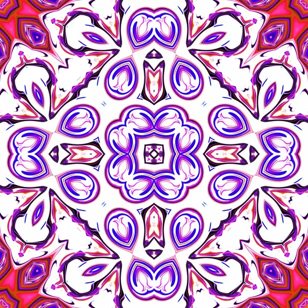 Unieke Mandala Oriental Ronde Patroon Mystieke Motif Abstracte Exotische Achtergrond — Stockfoto