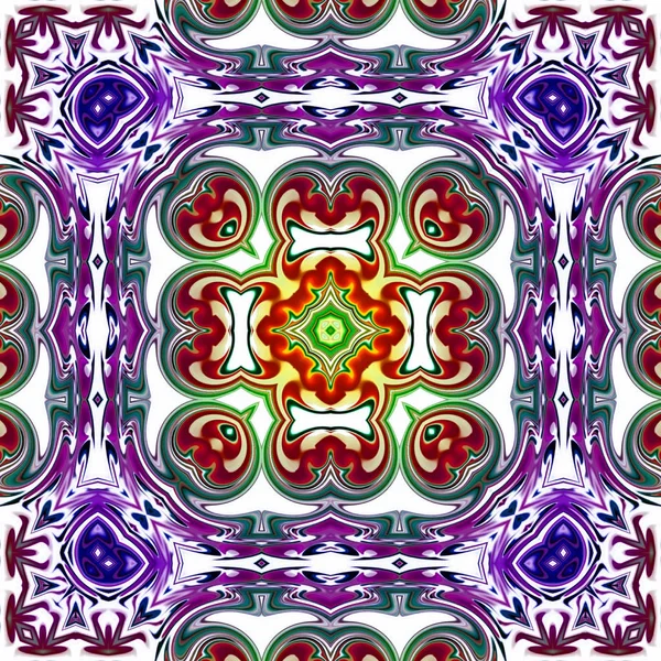 Mandala Único Patrón Redondo Oriental Motivo Místico Fondo Exótico Abstracto —  Fotos de Stock