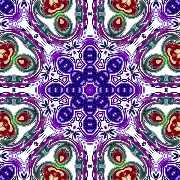 Unieke Mandala Oriental Ronde Patroon Mystieke Motif Abstracte Exotische Achtergrond — Stockfoto