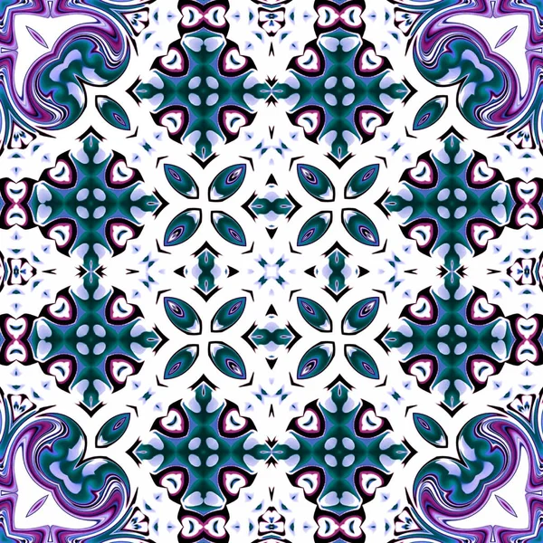 Benzersiz mandala, Oriental yuvarlak desen, mistik motifi, egzotik arka plan. Fantastik fraktal tasarım, geometrik doku parlayan renkli dijital sanat.