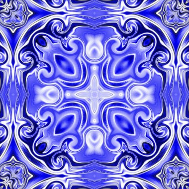 Benzersiz mandala, Oriental yuvarlak desen, mistik motifi, egzotik arka plan. Fantastik fraktal tasarım, geometrik doku parlayan renkli dijital sanat.