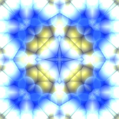 Benzersiz mandala, Oriental yuvarlak desen, mistik motifi, egzotik arka plan. Fantastik fraktal tasarım, geometrik doku parlayan renkli dijital sanat.