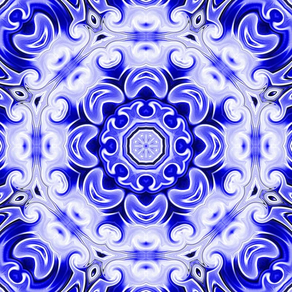 Mandala Único Patrón Redondo Oriental Motivo Místico Fondo Exótico Abstracto — Foto de Stock