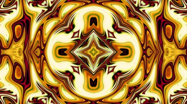 Benzersiz mandala, Oriental yuvarlak desen, mistik motifi, egzotik arka plan. Fantastik fraktal tasarım, geometrik doku parlayan renkli dijital sanat.