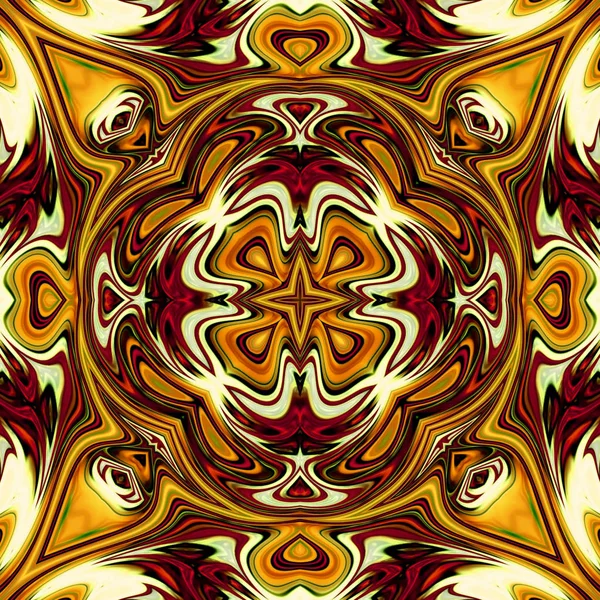 Mandala Único Patrón Redondo Oriental Motivo Místico Fondo Exótico Abstracto —  Fotos de Stock