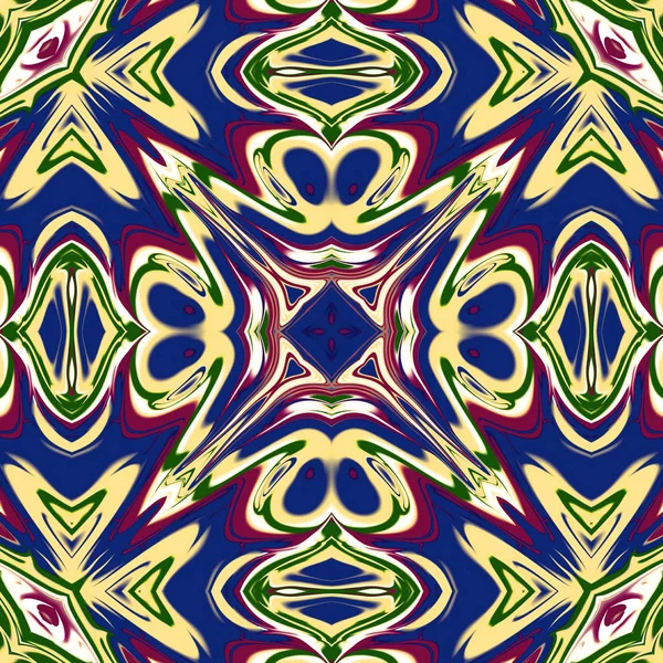 Mandala Único Patrón Redondo Oriental Motivo Místico Fondo Exótico Abstracto — Foto de Stock