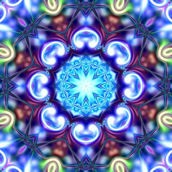 Unieke Mandala Oosterse Patroon Mystieke Motief Abstracte Achtergrond Fantastische Fractal — Stockfoto