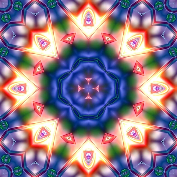 Einzigartiges Mandala Orientalisches Muster Mystisches Motiv Abstrakter Hintergrund Fantastisches Fraktales — Stockfoto