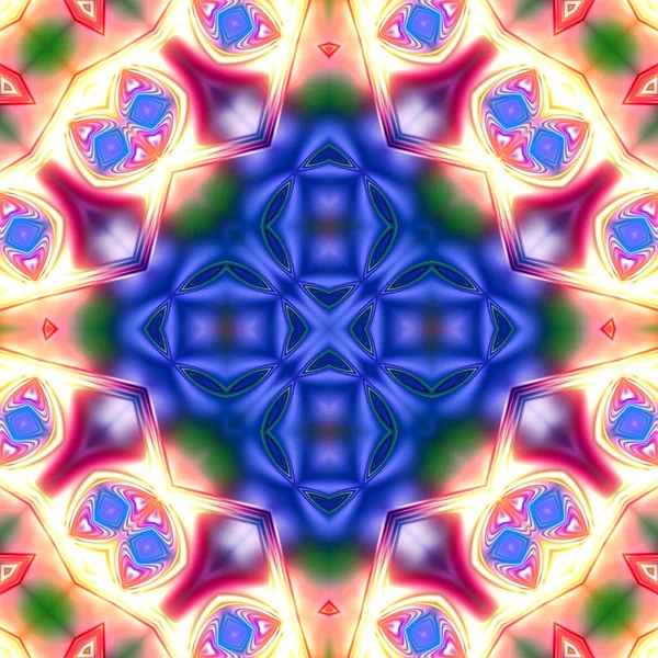 Unieke Mandala Oosterse Patroon Mystieke Motief Abstracte Achtergrond Fantastische Fractal — Stockfoto