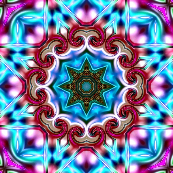 Unieke Mandala Oriental Ronde Patroon Mystieke Motif Abstracte Exotische Achtergrond — Stockfoto