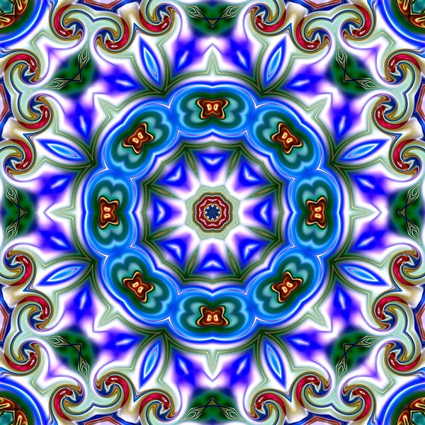 Unieke Mandala Oriental Ronde Patroon Mystieke Motif Abstracte Exotische Achtergrond — Stockfoto