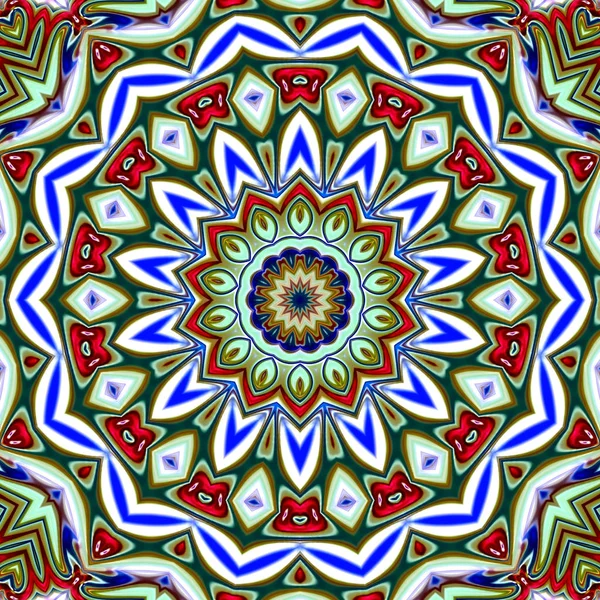 Unieke Mandala Oriental Ronde Patroon Mystieke Motif Abstracte Exotische Achtergrond — Stockfoto