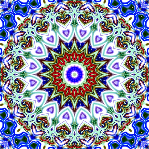 Unieke Mandala Oriental Ronde Patroon Mystieke Motif Abstracte Exotische Achtergrond — Stockfoto