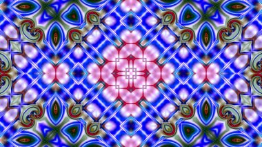 Benzersiz mandala, oryantal model, mistik motifi, arka plan. Fantastik fraktal tasarım, renkli dijital sanat, geometrik doku.