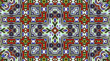 Benzersiz mandala, oryantal model, mistik motifi, arka plan. Fantastik fraktal tasarım, renkli dijital sanat, geometrik doku.