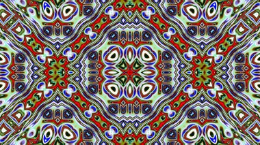 Benzersiz mandala, oryantal model, mistik motifi, arka plan. Fantastik fraktal tasarım, renkli dijital sanat, geometrik doku.