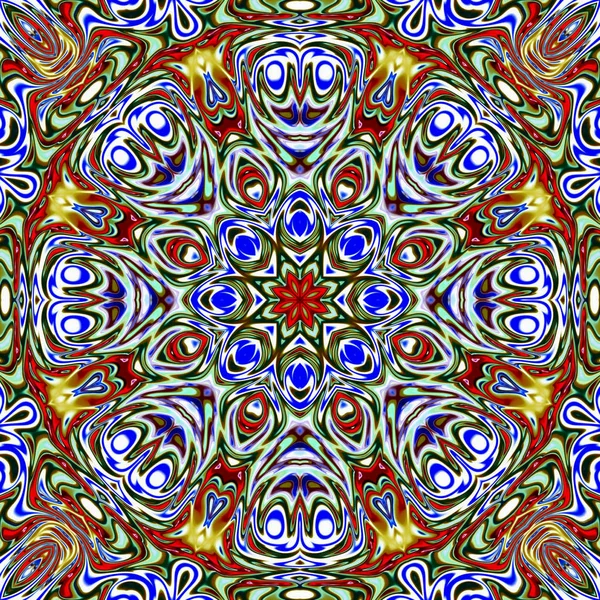 Unieke Mandala Oosterse Patroon Mystieke Motief Abstracte Achtergrond Fantastische Fractal — Stockfoto