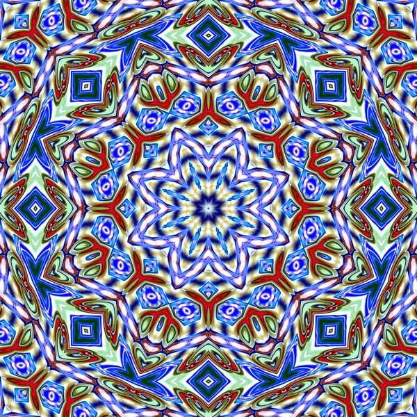 Unique Mandala Oriental Pattern Mystical Motif Abstract Background Fantastic Fractal — Stock Photo, Image