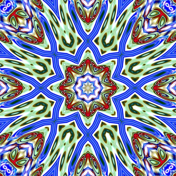 Mandala Único Patrón Oriental Motivo Místico Fondo Abstracto Fantástico Diseño —  Fotos de Stock