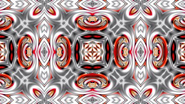 Benzersiz mandala, oryantal model, mistik motifi, arka plan. Fantastik fraktal tasarım, renkli dijital sanat, geometrik doku.