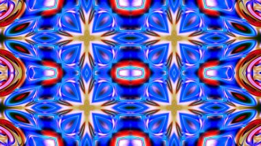 Benzersiz mandala, oryantal model, mistik motifi, arka plan. Fantastik fraktal tasarım, renkli dijital sanat, geometrik doku.