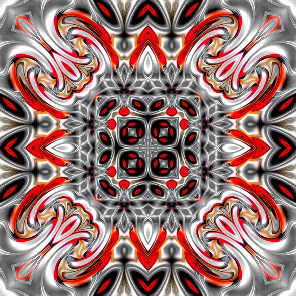Unique Mandala Oriental Pattern Mystical Motif Abstract Background Fantastic Fractal — Stock Photo, Image