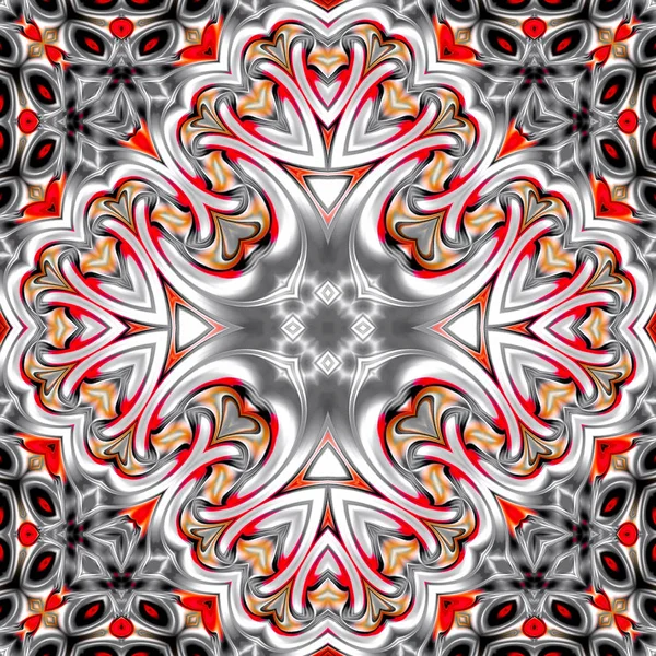 Unieke Mandala Oosterse Patroon Mystieke Motief Abstracte Achtergrond Fantastische Fractal — Stockfoto