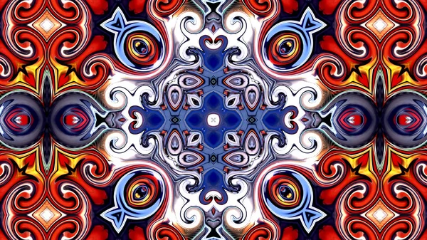 Unieke Mandala Oosterse Patroon Mystieke Motief Abstracte Achtergrond Fantastische Fractal — Stockfoto