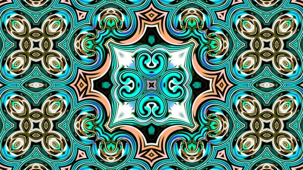 Mandala Único Patrón Oriental Motivo Místico Fondo Abstracto Fantástico Diseño —  Fotos de Stock