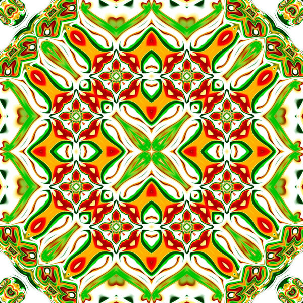 Уникальная мандала, восточный узор, мистический мотив, абстрактный фон. Фантастический фрактальный дизайн, красочное цифровое искусство, геометрическая текстура
.