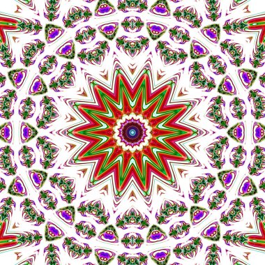 Oryantal model, mistik motifi, arka plan. Muhteşem tasarım, renkli dijital sanat, geometrik doku.