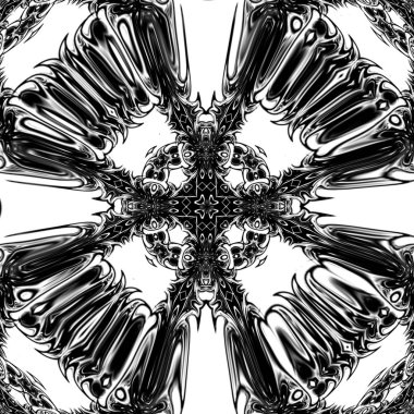 Oryantal model, mistik motifi, arka plan. Muhteşem tasarım, renkli dijital sanat, geometrik doku.