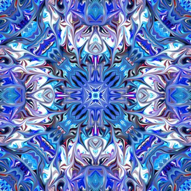 Oryantal model, mistik motifi, arka plan. Muhteşem tasarım, renkli dijital sanat, geometrik doku.