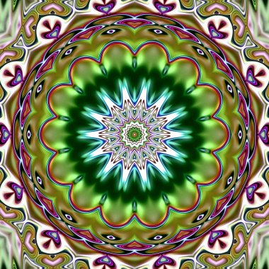 Oryantal model, mistik motifi, arka plan. Muhteşem tasarım, renkli dijital sanat, geometrik doku.