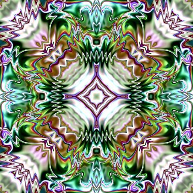 Oryantal model, mistik motifi, arka plan. Muhteşem tasarım, renkli dijital sanat, geometrik doku.