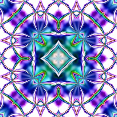 Oryantal model, mistik motifi, arka plan. Muhteşem tasarım, renkli dijital sanat, geometrik doku.