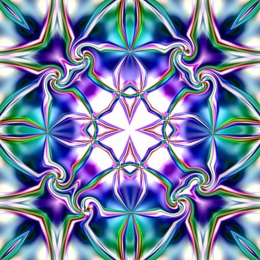 Oryantal model, mistik motifi, arka plan. Muhteşem tasarım, renkli dijital sanat, geometrik doku.