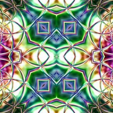 Oryantal model, mistik motifi, arka plan. Muhteşem tasarım, renkli dijital sanat, geometrik doku.