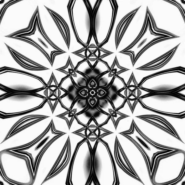 东方模式 神秘的主题 抽象的背景 梦幻般的设计 多彩的数码艺术 几何纹理 — 图库照片