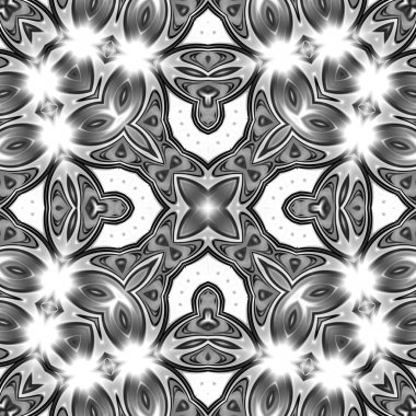 Oryantal model, mistik motifi, arka plan. Fantastik fraktal tasarım, renkli dijital sanat, geometrik doku.