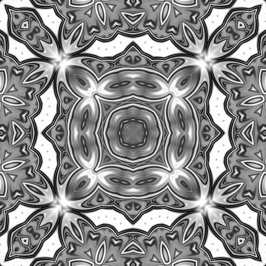 Oryantal model, mistik motifi, arka plan. Fantastik fraktal tasarım, renkli dijital sanat, geometrik doku.